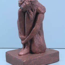 Loneliness.Made of clay.
11.5 H by 25.5 inch perimeter