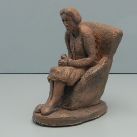 Depressed.Made of clay.
6.5 H by 18 inch perimeter