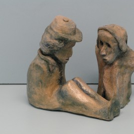 Homeless.Made of clay.6 in High