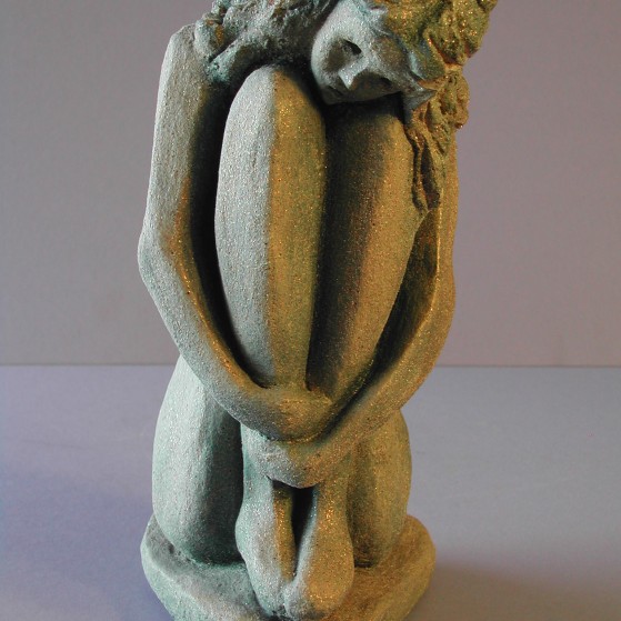 Loneliness.Made of clay
11.5 H by 25.5 inch perimeter