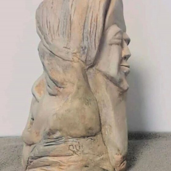 2 sided  sculpture profile