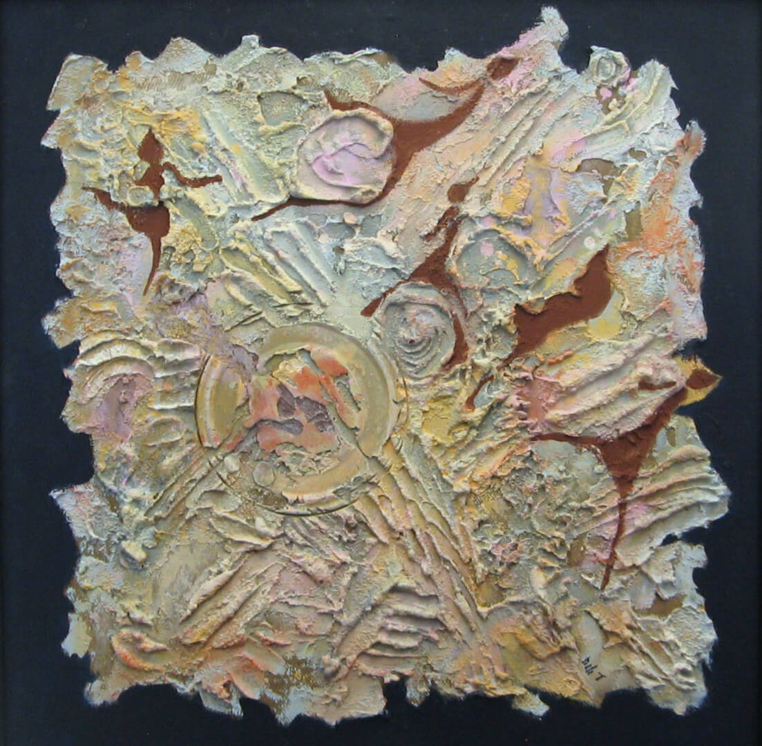 (3)Bas Reliefs and 3d textured-paintings
